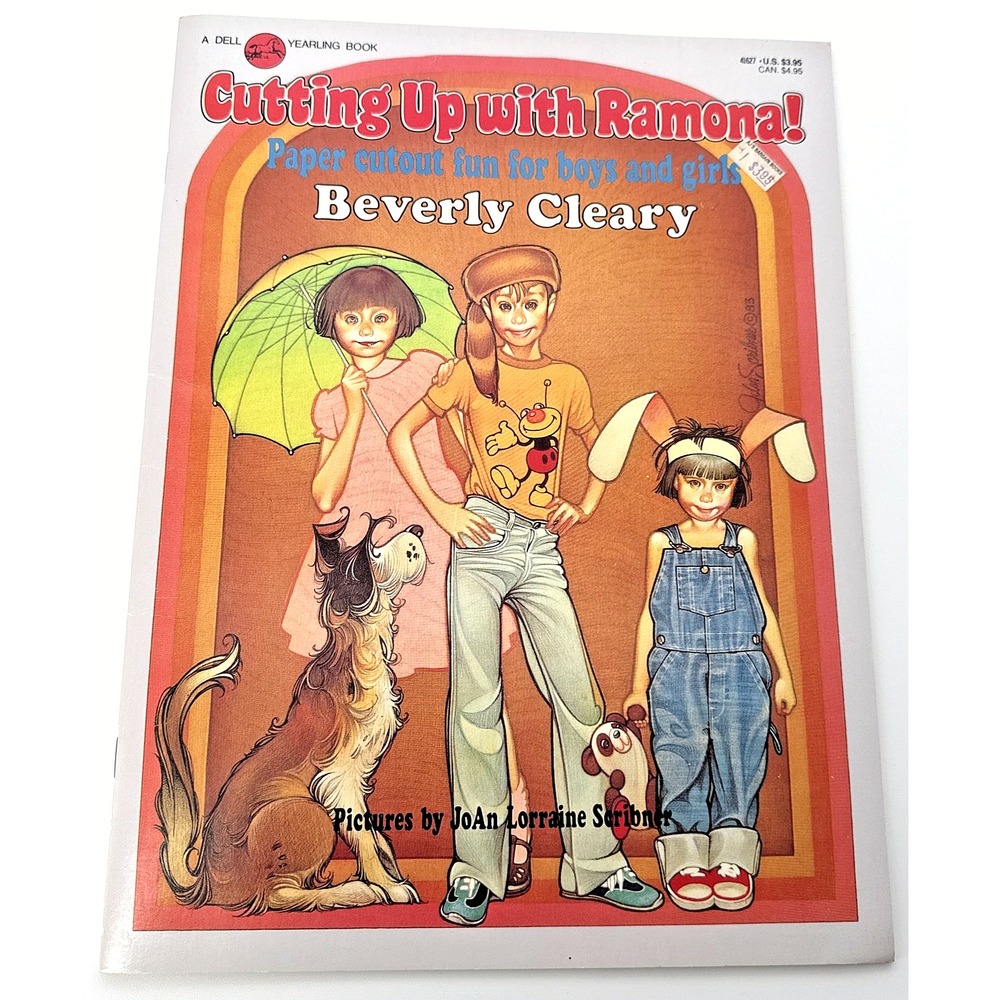 Cutting up with Ramona Paper Dolls Uncut Beverly Cleary Quimby Beezus Vtg 1983
